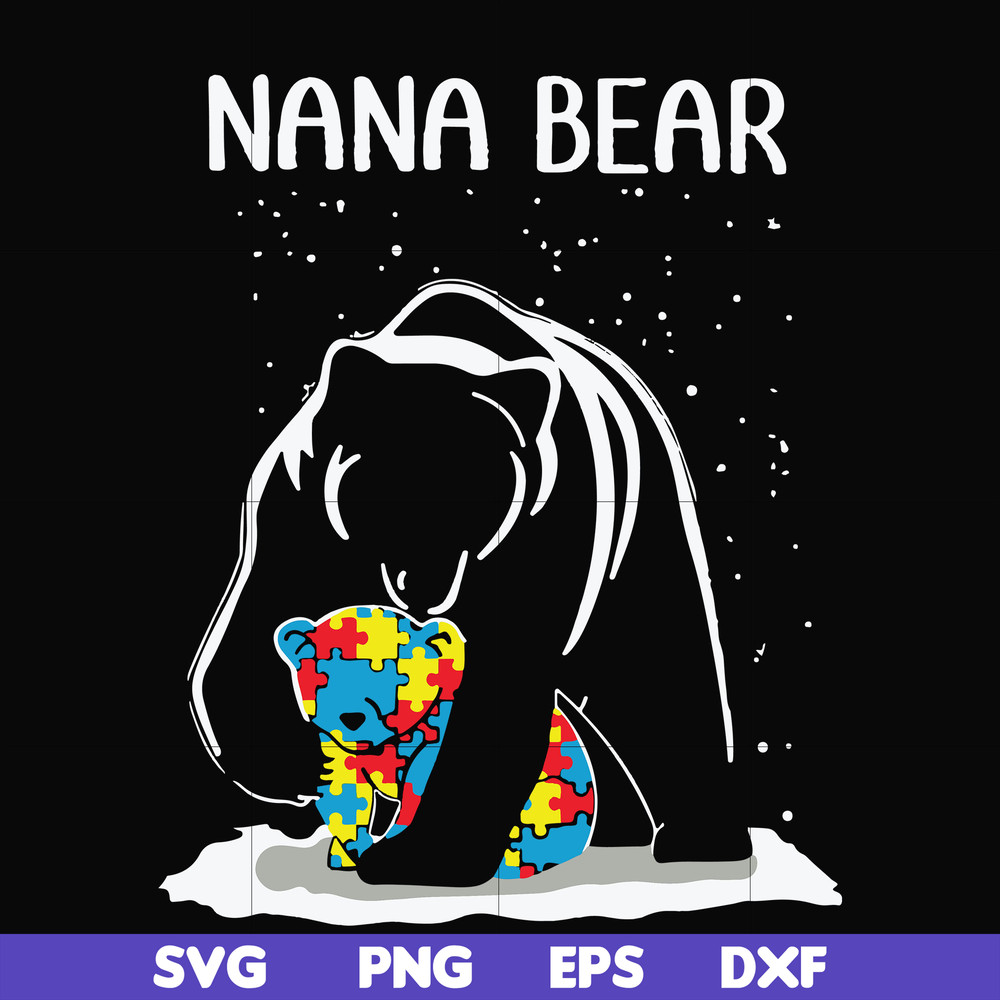 FN000175-Nana bear svg, png, dxf, eps file FN000175.jpg