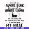 FN000228-I'm not an auntie bear I'm more of an auntie llama but I'll kick you in the face if you mess with my niece svg, png, dxf, eps file FN000228.jpg