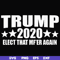 FN00025-Trump 2020 elect that mf'er again svg, png, dxf, eps file FN00025.jpg