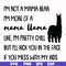 FN000263-I'm not a mama bear I'm more of a mama llama Uke I'm pretty chill but I'll kick you in the face if you mess with my kids svg, png, dxf, eps file FN0002