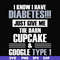 FN000289-I know I have diabetes just give me the darn cupcake google type 1 svg, png, dxf, eps file FN000289.jpg
