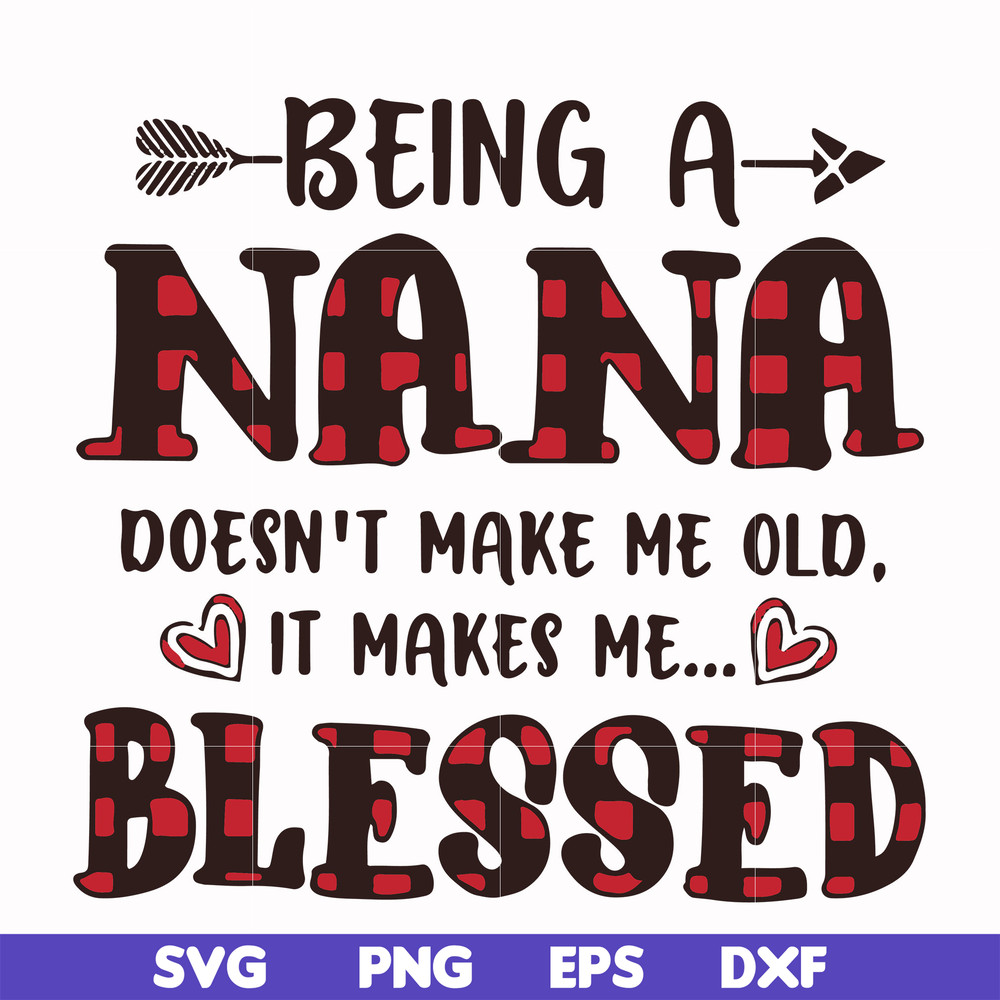 FN000437-Being a Nana doesn't make me old it make me blessed svg, png, dxf, eps file FN000437.jpg