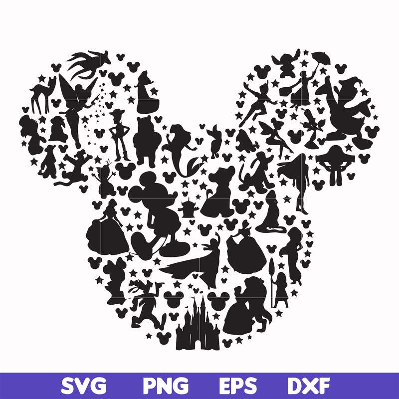 FN00062-Mickey svg, png, dxf, eps file FN00062.jpg