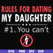 FN000880-Rules for dating my daughter #1. You can't svg, png, dxf, eps file FN000880.jpg