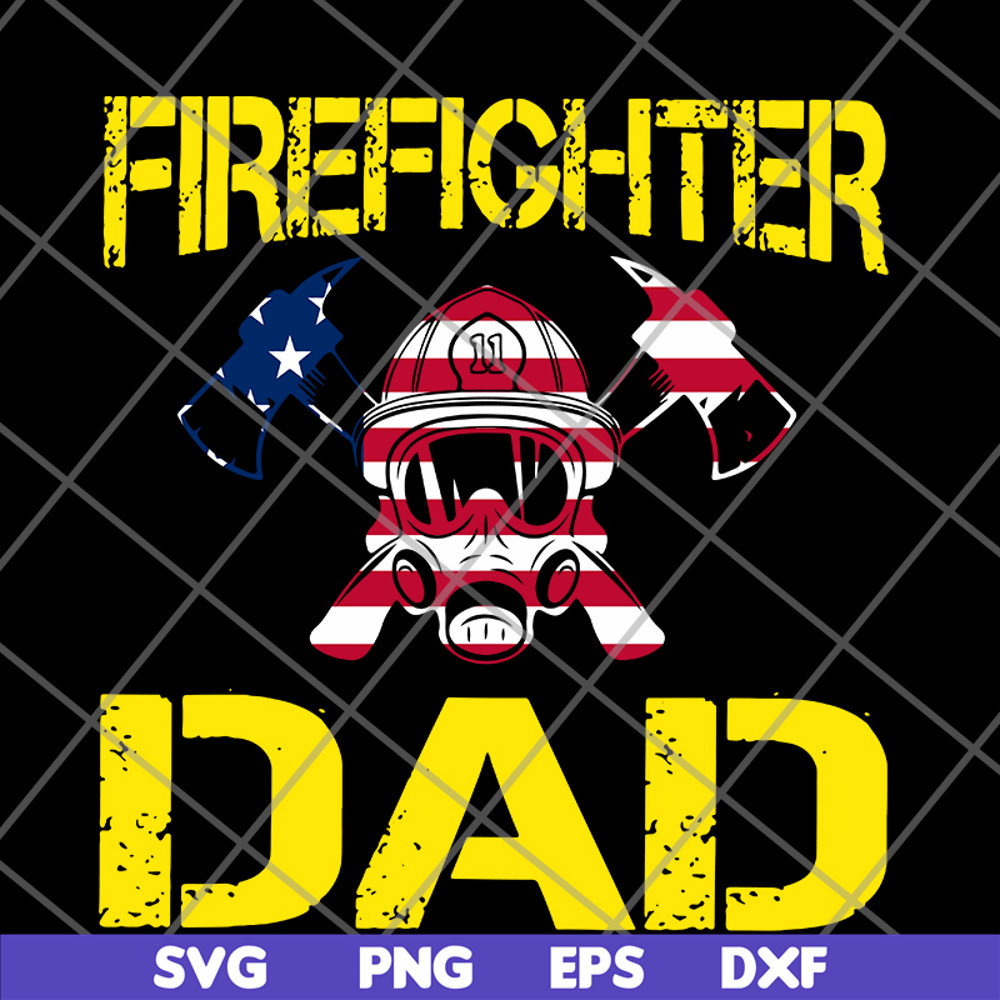 FTD03062115-Firefighter Dad US flag svg, png, dxf, eps digital file FTD03062115.jpg