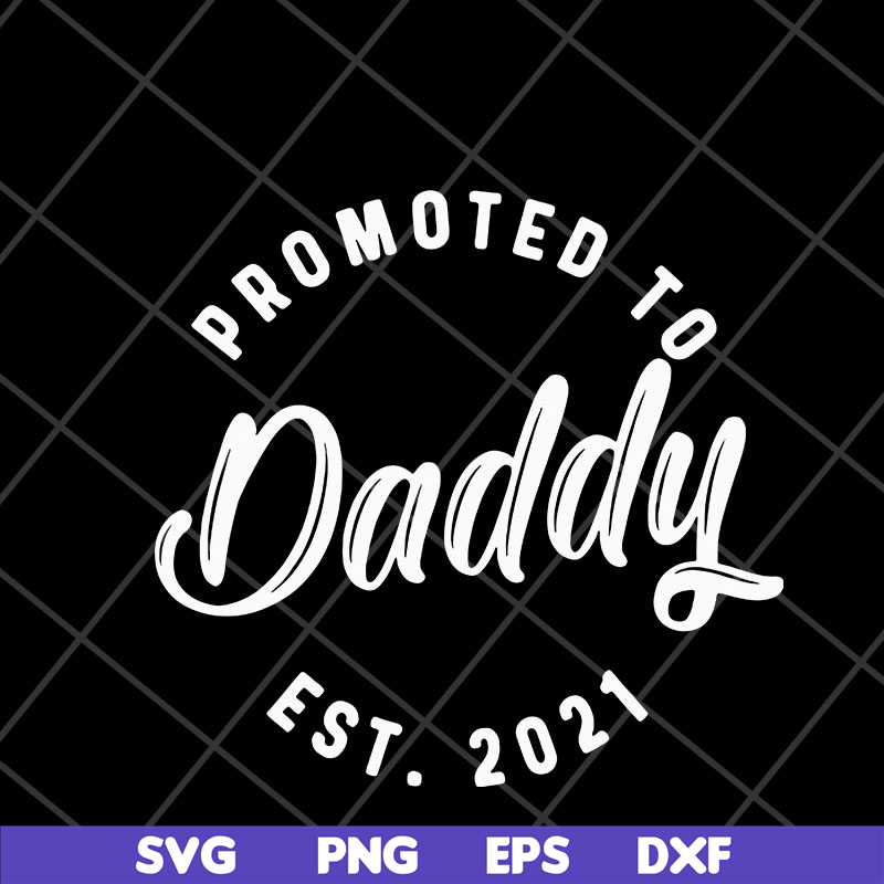 FTD04052111-Promoted to daddy est 2021 svg, Fathers day svg, png, dxf, eps digital file FTD04052111.jpg