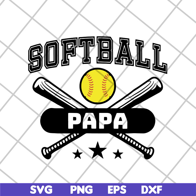 FTD06052135-softball papa svg, png, dxf, eps digital file FTD06052135.jpg