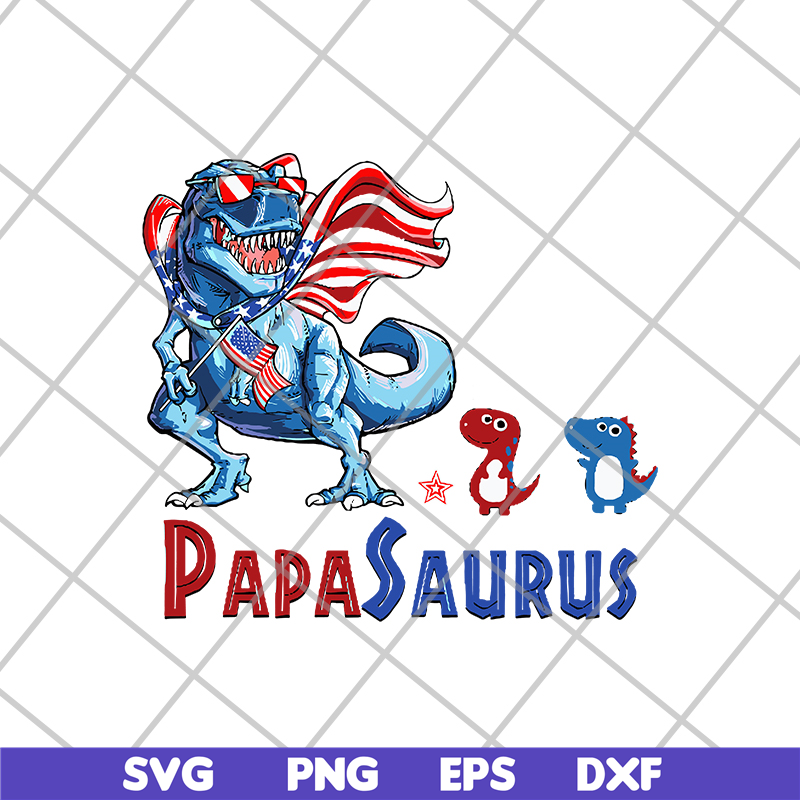 FTD24052101-Papa Saurus With Grandkids svg, png, dxf, eps digital file FTD24052101.jpg