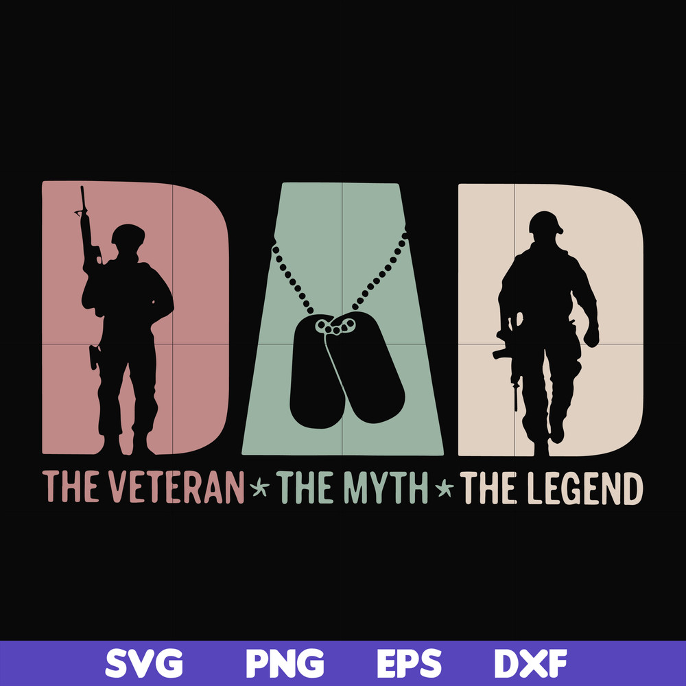FTD28-The veteran the myth the legend svg, png, dxf, eps, digital file FTD28.jpg
