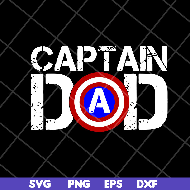 FTD28042112-Captain dad svg, Fathers day svg, png, dxf, eps digital file FTD28042112.jpg