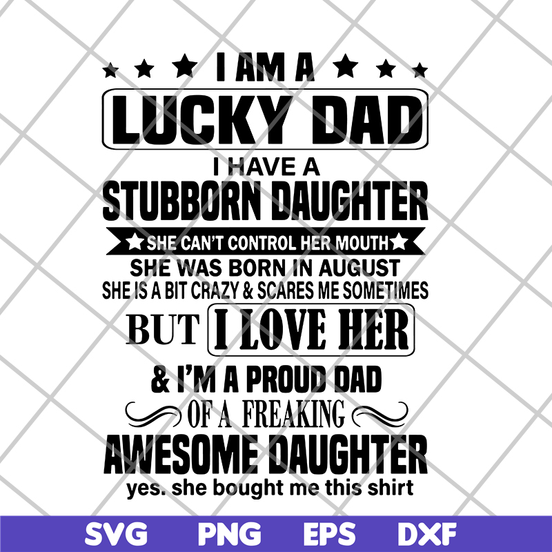 FTD28052121-I am lucky dad svg, png, dxf, eps digital file FTD28052121.jpg