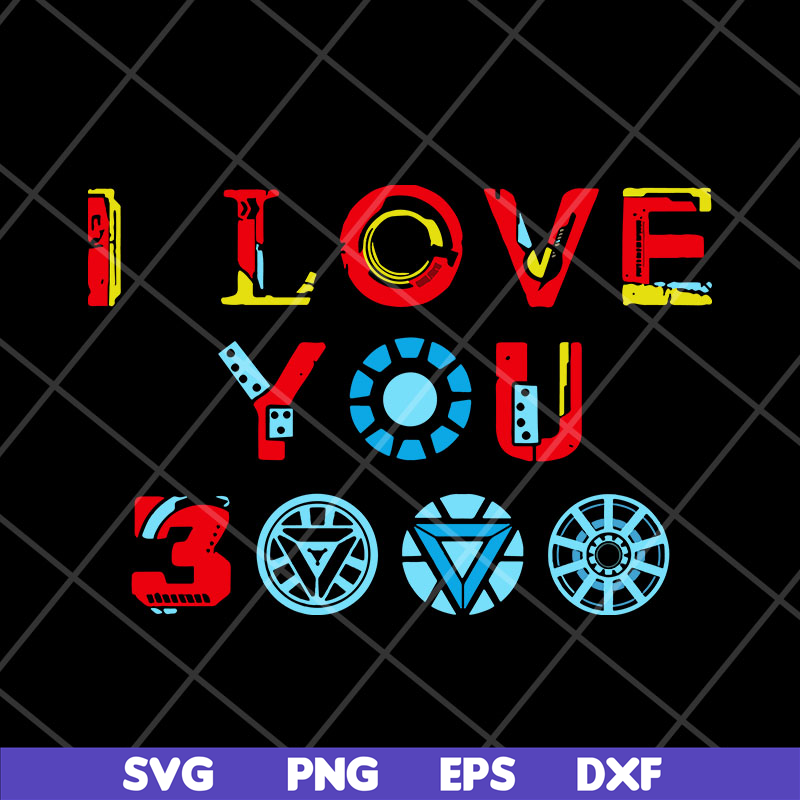FTD29042109-I love you 3000 svg, Fathers day svg, png, dxf, eps digital file FTD29042109.jpg