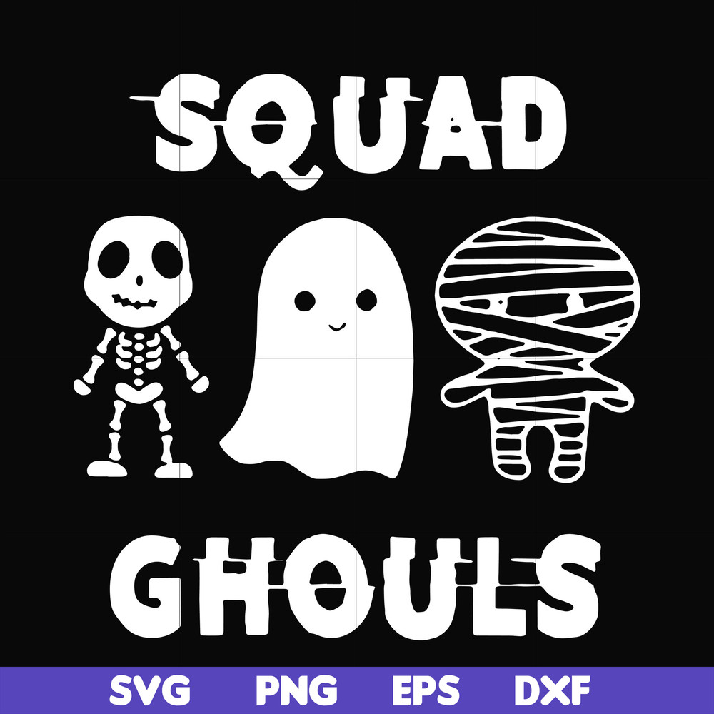 HLW0030-Squad ghouls svg, halloween svg, png, dxf, eps, digital file HLW0030.jpg
