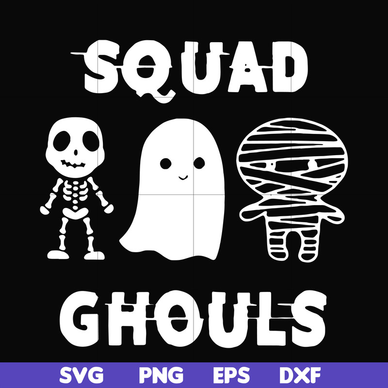 HLW0030-Squad ghouls svg, halloween svg, png, dxf, eps, digital file HLW0030.jpg