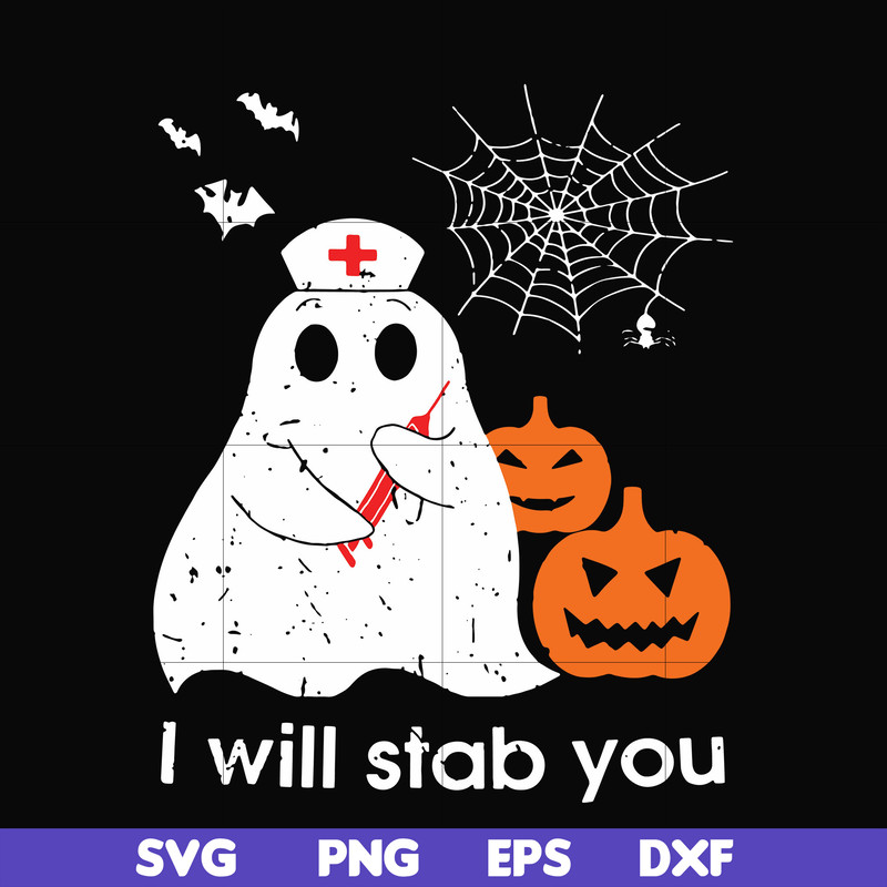 HLW0102-I will stab you svg, png, dxf, eps, digital file HLW0102.jpg