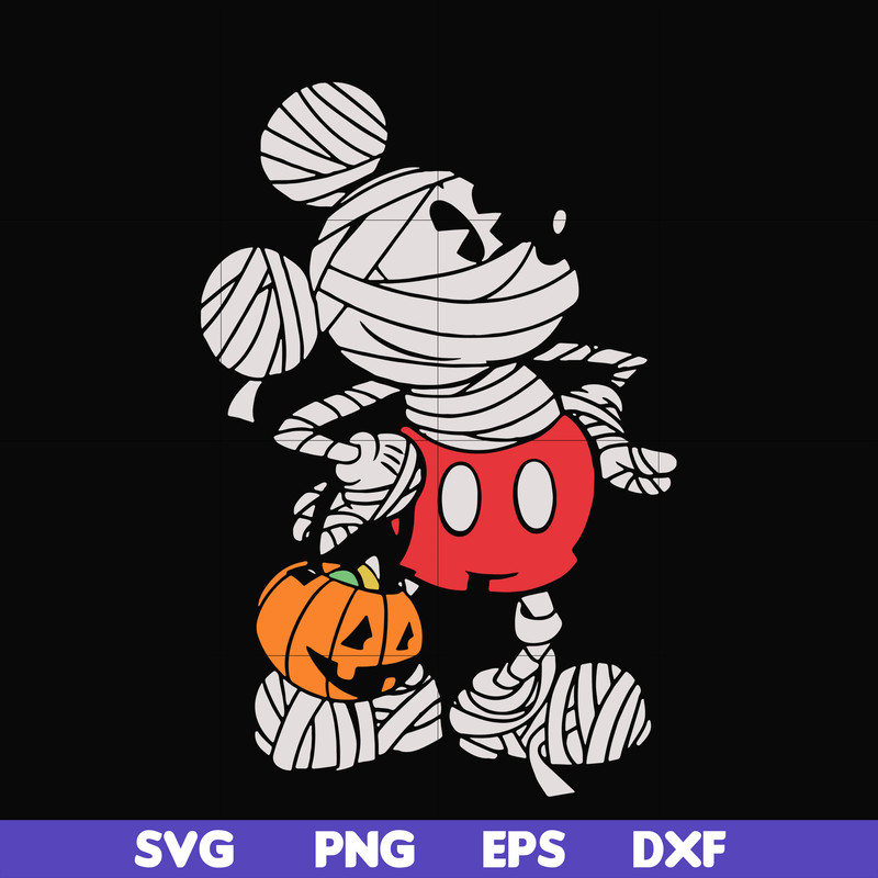 HLW0131-Mickey mouse halloween mummy svg, png, dxf, eps digital file HLW0131.jpg