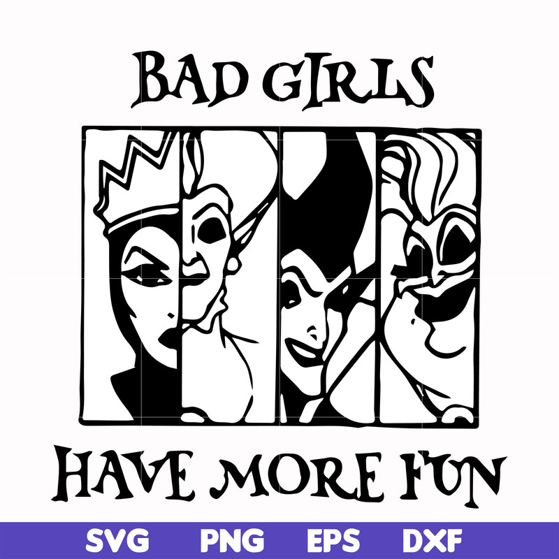 HLW0135-bad girls have more fun svg, png, dxf, eps digital file HLW0135.jpg
