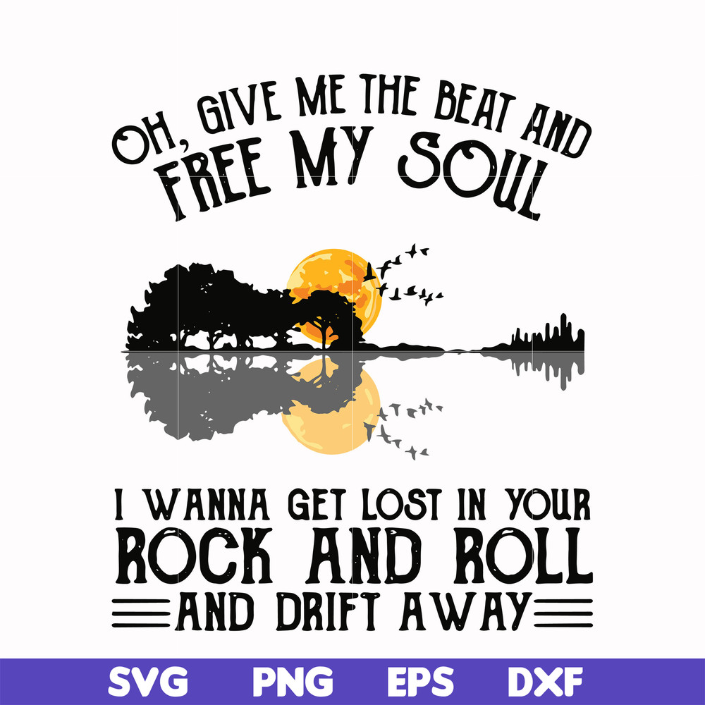 HLW0166-Give me the beat and free my soul svg, png, dxf, eps digital file HLW0166.jpg