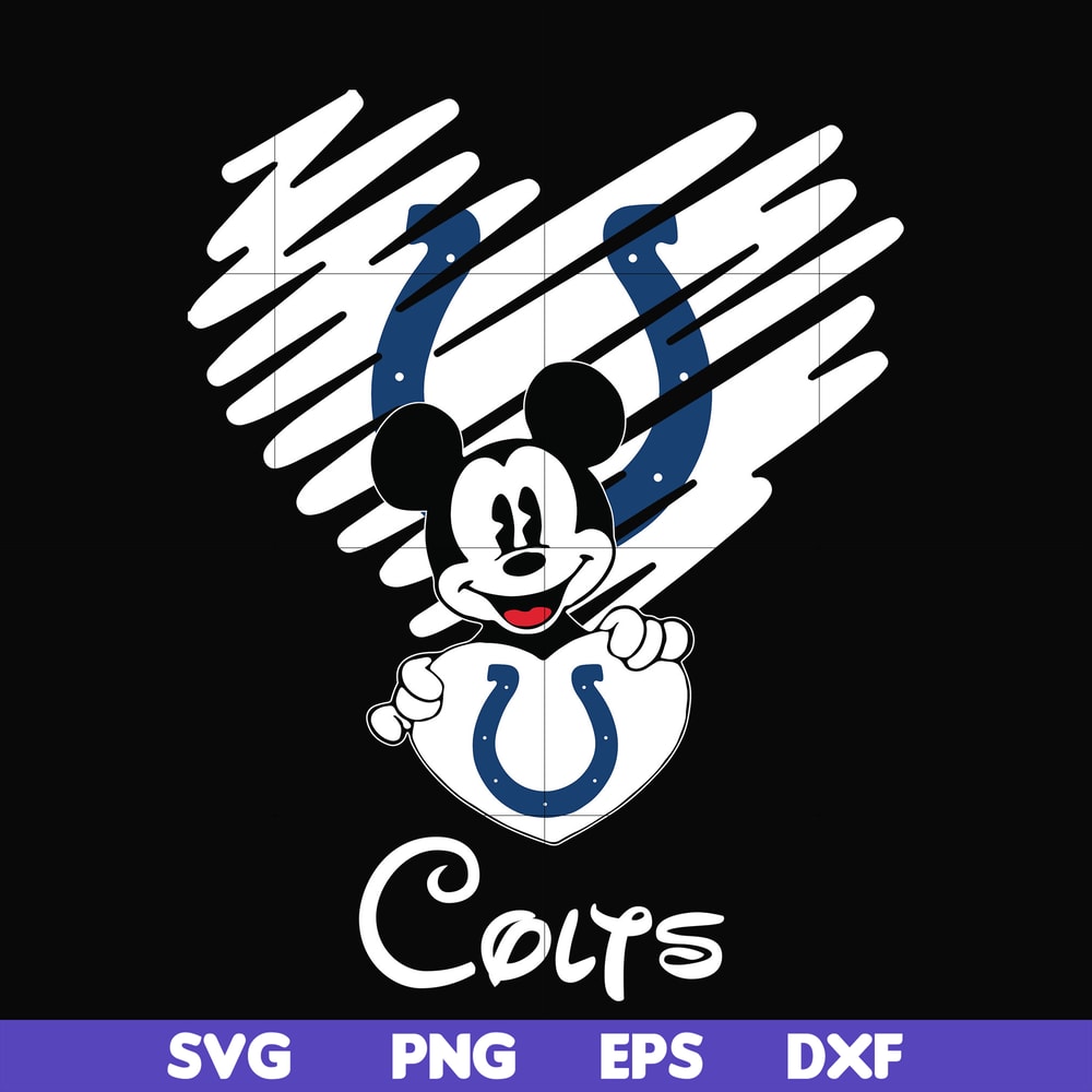 NNFL0037-Colts heart svg, png, dxf, eps digital file NNFL0037.jpg