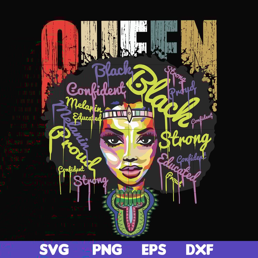 OTH0003-Queen African American Calendars 2020 Work or School Gift for Black Women 2020 Calendar Daily Weekly Monthly Planner Organizer svg, png, dxf, eps digita