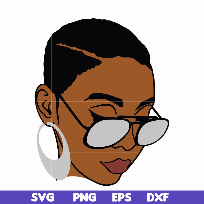 OTH0003-Unbothered Black Girl Svg, Afro Woman Svg, African American Woman svg, png, dxf, eps file OTH0003.jpg