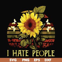 i hate people svg, png, dxf, eps file fn000565