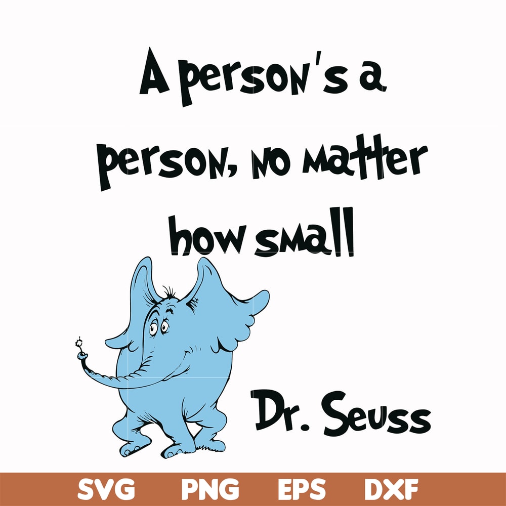 DR0003-A person's a person, no matter how small svg, png, dxf, eps file DR0003.jpg