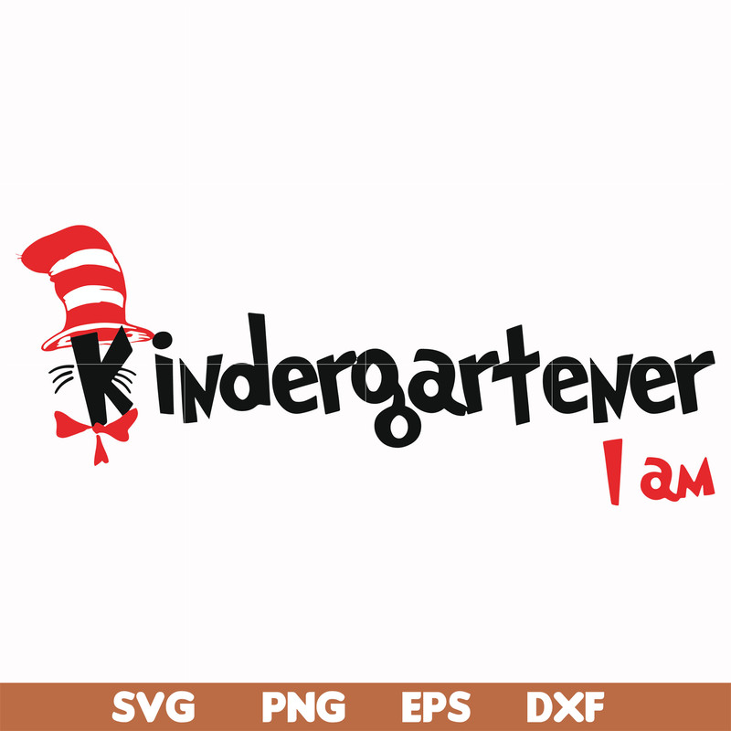 DR00065-Kindergartener I am svg, png, dxf, eps file DR00065.jpg