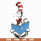 DR05012118-The cat reading book svg, The cat in the hat by dr seuss svg, dr svg, png, dxf, eps file DR05012118.jpg