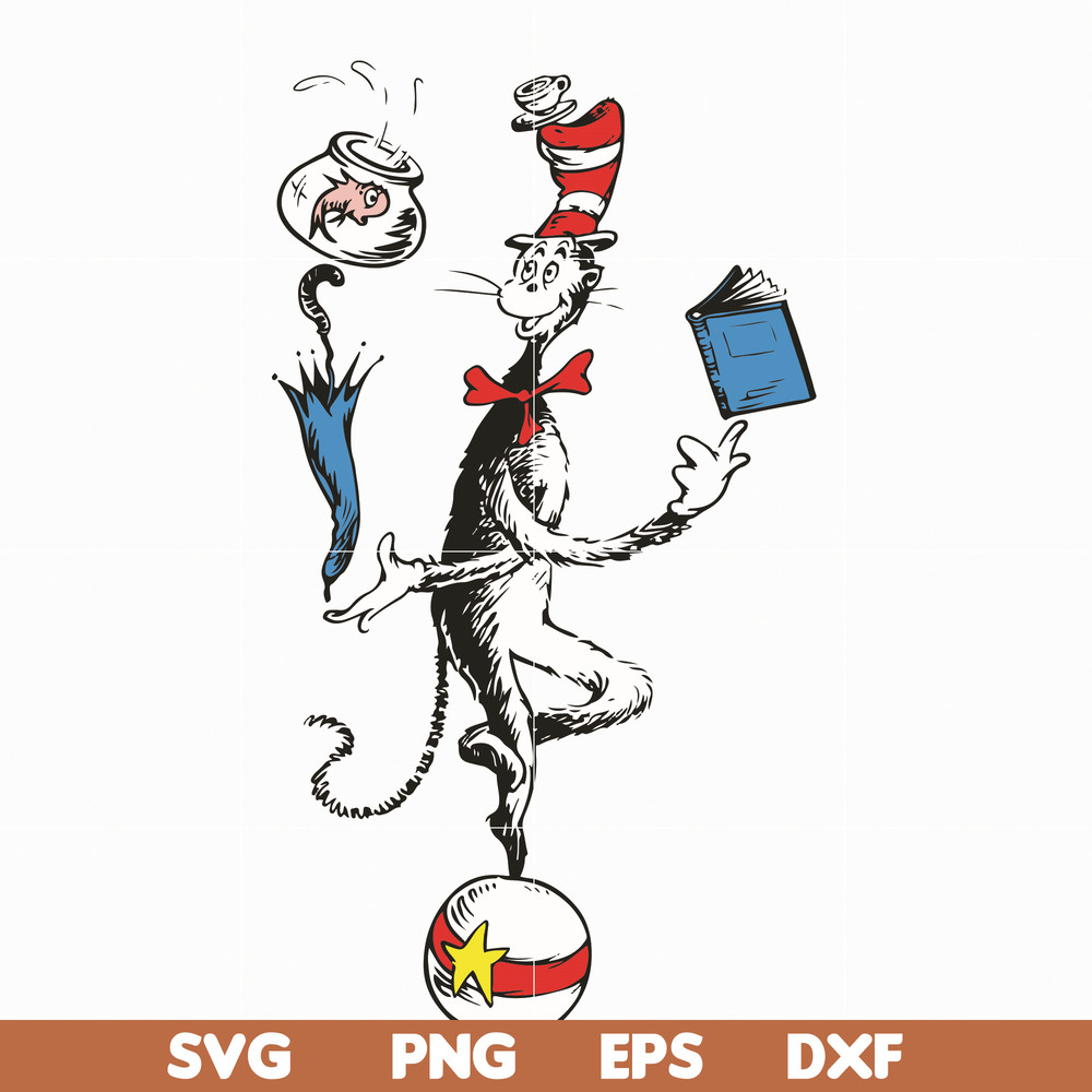 DR05012132-Cat In The Hat You Are The Best Quotes You svg, dr svg, png, dxf, eps file DR05012132.jpg