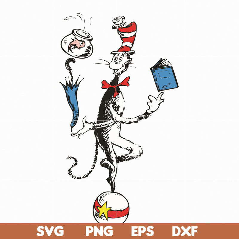 DR05012132-Cat In The Hat You Are The Best Quotes You svg, dr svg, png, dxf, eps file DR05012132.jpg