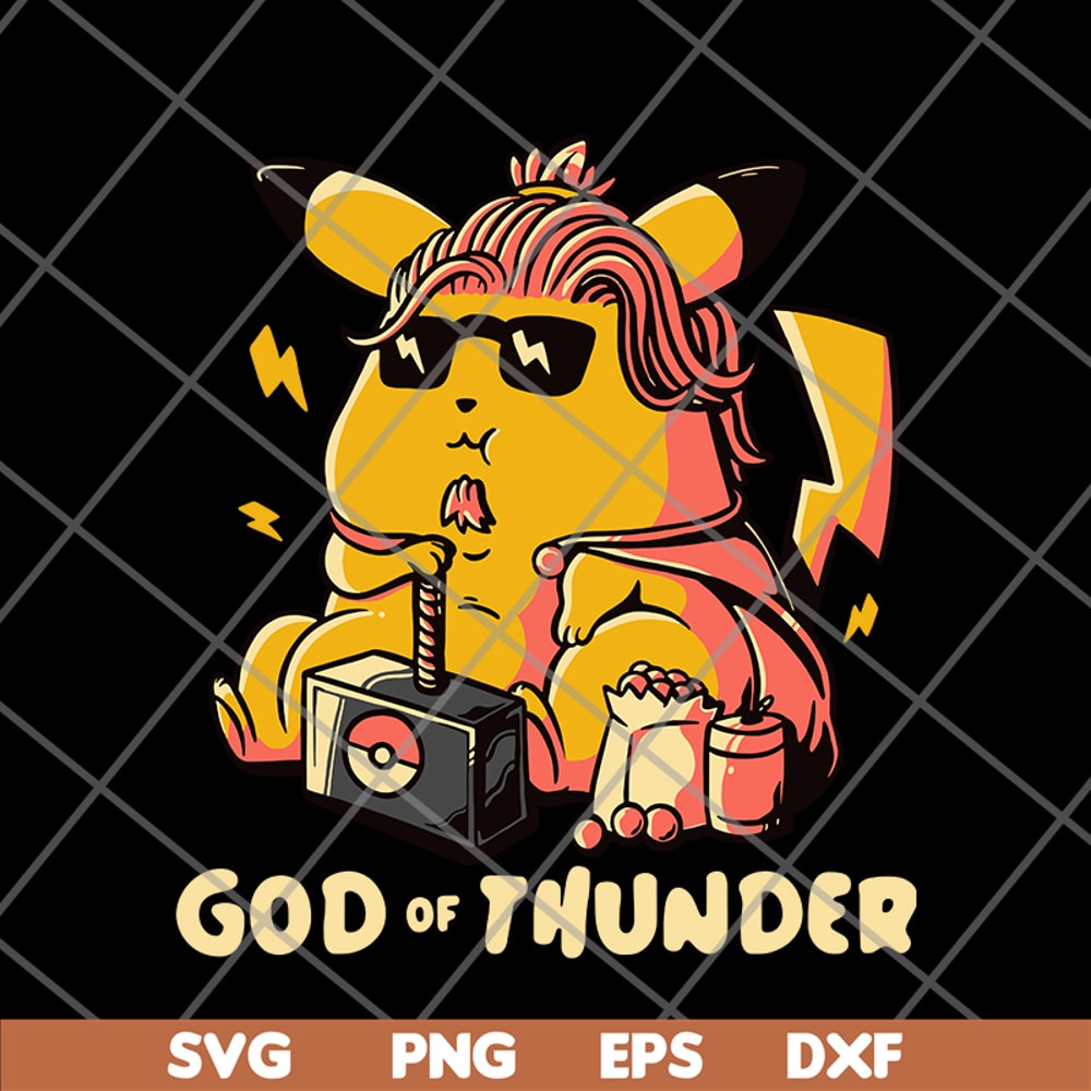 FN12062101- Pikachu God Of Thunder svg, png, dxf, eps digital file FN12062101.jpg