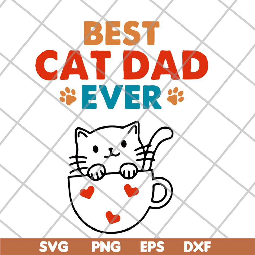 FTD10062119-Cats Best Cat Dad svg, png, dxf, eps digital file FTD10062119.jpg