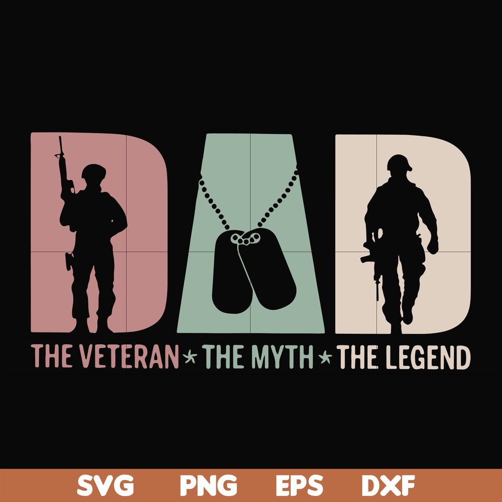 FTD28-The veteran the myth the legend svg, png, dxf, eps, digital file FTD28.jpg