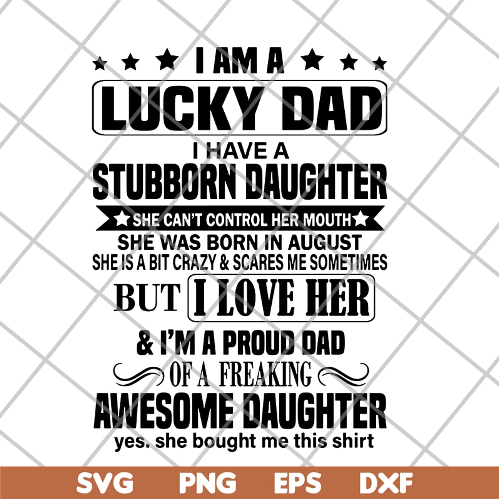 FTD28052121-I am lucky dad svg, png, dxf, eps digital file FTD28052121.jpg