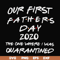 FTD3-Our first fathers day 2020 the one where i was quarantined svg, png, dxf, eps, digital file FTD3.jpg