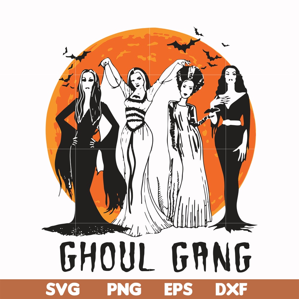 HLW0085-Ghoul gang svg, png, dxf, eps digital file HLW0085.jpg