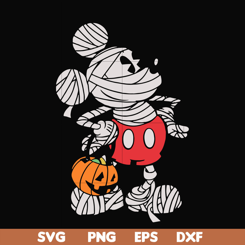 HLW0131-Mickey mouse halloween mummy svg, png, dxf, eps digital file HLW0131.jpg