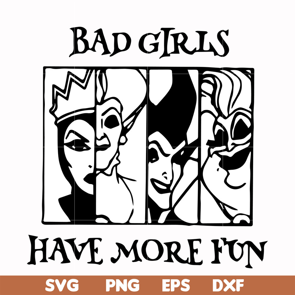 HLW0135-bad girls have more fun svg, png, dxf, eps digital file HLW0135.jpg