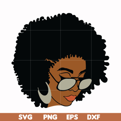 unbothered black girl svg, afro woman svg, african american woman svg, png, dxf, eps file oth00014