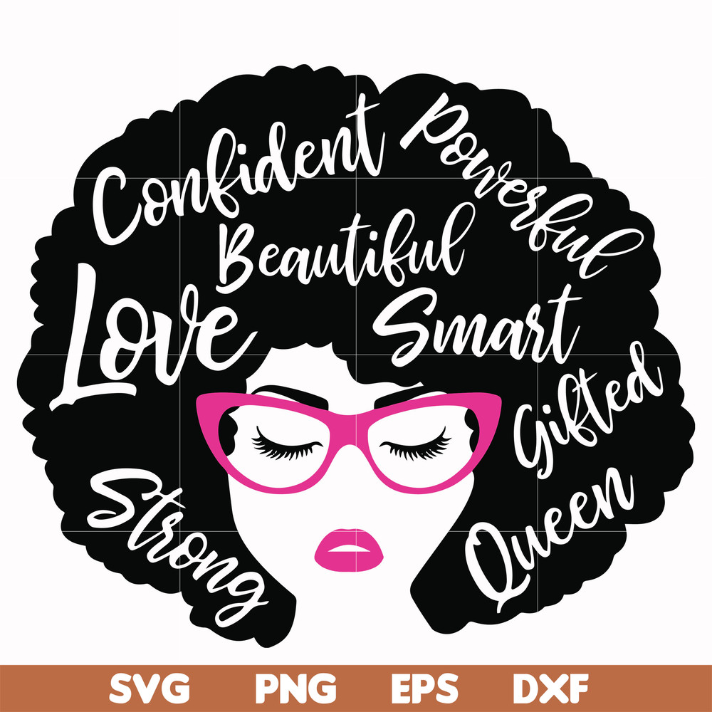 OTH0004-Unbothered Black Girl Svg, Afro Woman Svg, African American Woman svg, png, dxf, eps file OTH0004.jpg