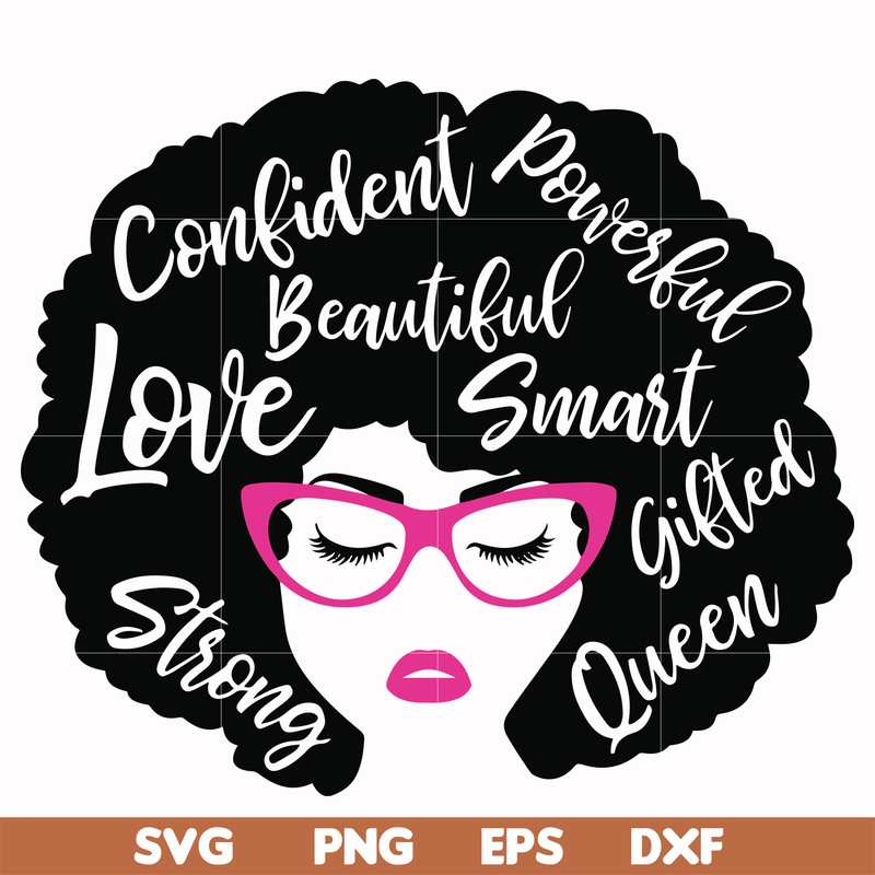 OTH0004-Unbothered Black Girl Svg, Afro Woman Svg, African American Woman svg, png, dxf, eps file OTH0004.jpg