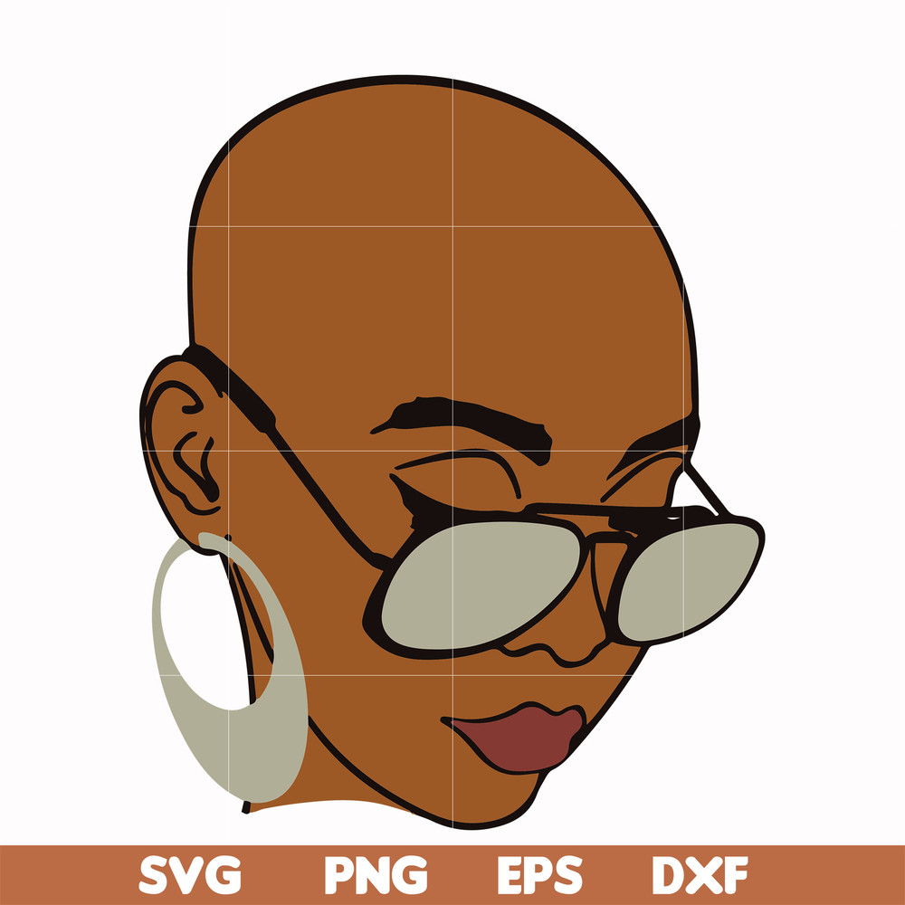 OTH0005-Unbothered Black Girl Svg, Afro Woman Svg, African American Woman svg, png, dxf, eps file OTH0005.jpg