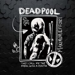 deadpool they call me the merc with a mouth svg