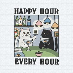 happy hour every hour cat meme svg
