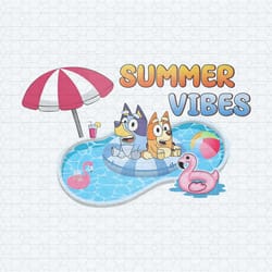 summer vibes bluey bingo swimming pool png