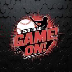 2nd grade game on back to school baseball svg