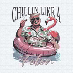 chillin like a felon trump summer meme png