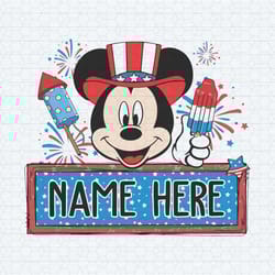 custom mickey mouse happy 4th of july svg