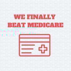 we finally beat medicare debate line svg